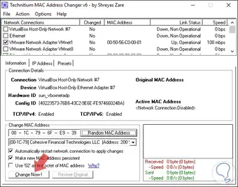 Tmac Address Changer