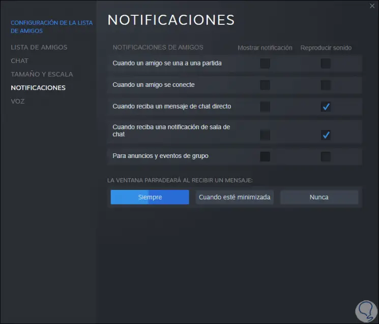 Turn off friend notifications on Steam