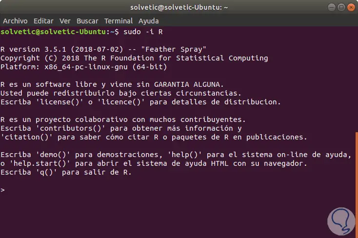 Ubuntu r project
