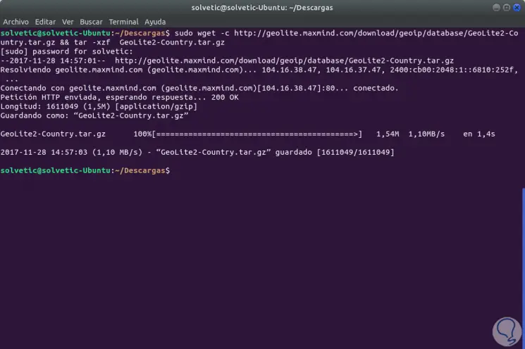 download tar file linux