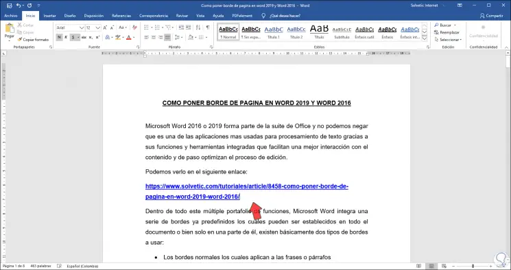 How to create Hyperlink Word 2019 - TechnoWikis.com
