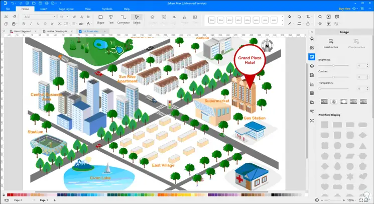 How to create diagrams, floor plans, organization charts