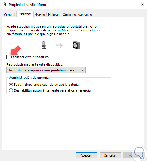 How to remove the microphone echo in Windows 10