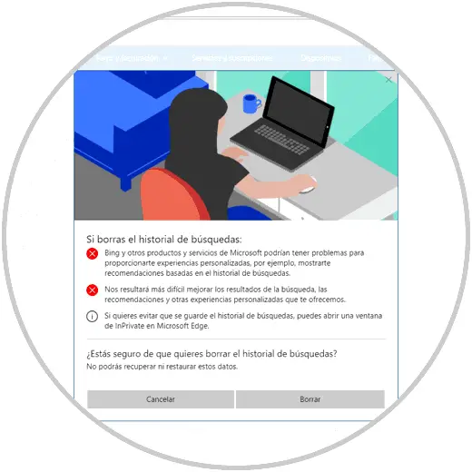 how to delete search history in my computer windows 8
