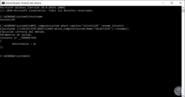 Computer name Windows 10 CMD | VIEW and CHANGE