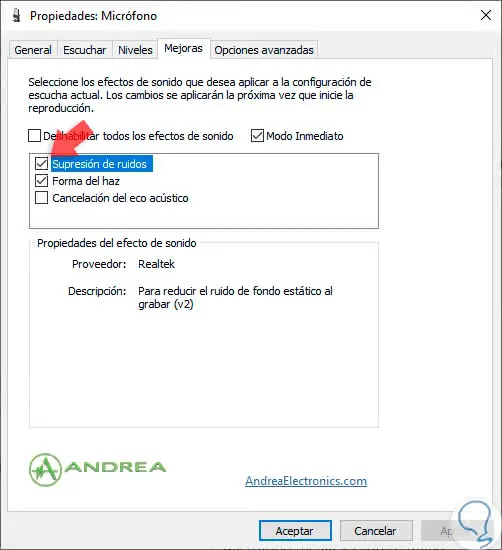 How to remove the microphone echo in Windows 10