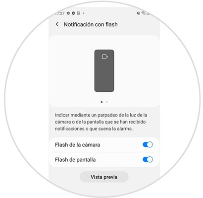 samsung a71 led notification