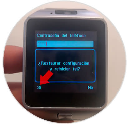 reset digital watch
