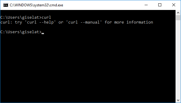 How to run curl command in windows powershell