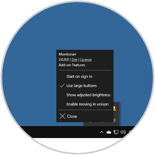 How to adjust brightness on external monitor screen Windows 10