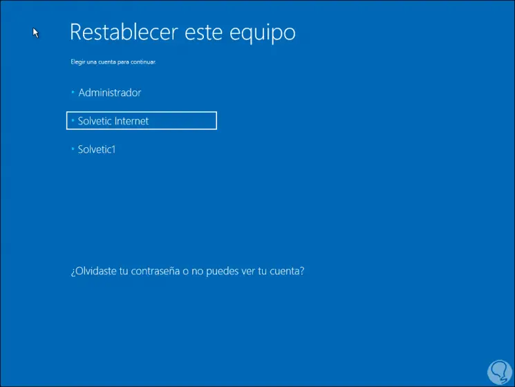 factory reset windows 10 without password