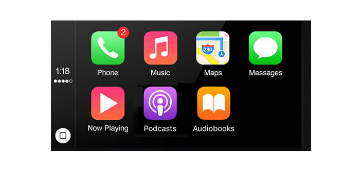 Rearrange application icons on CarPlay