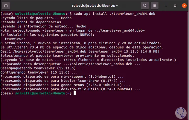 install teamviewer ubuntu command line