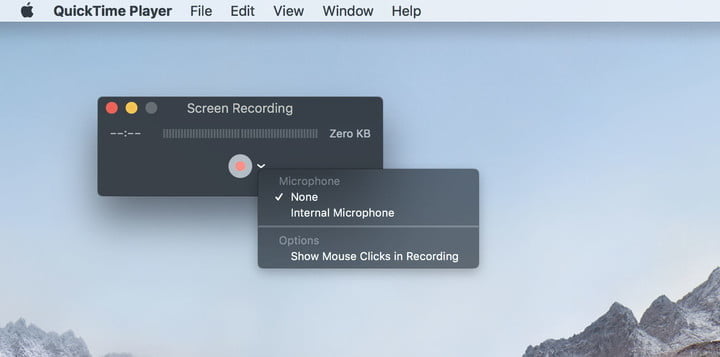 quicktime no sound screen recording