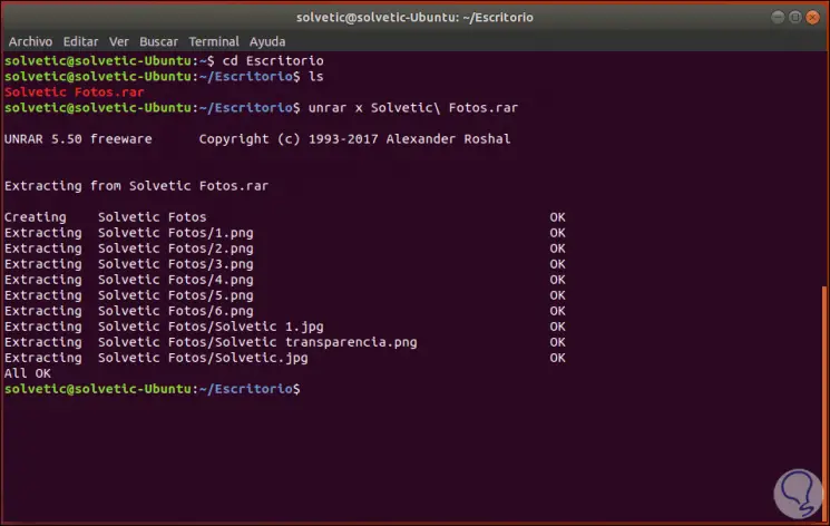 unrar ubuntu install from source