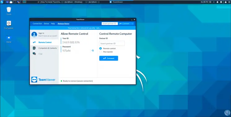 Установить teamviewer kali linux