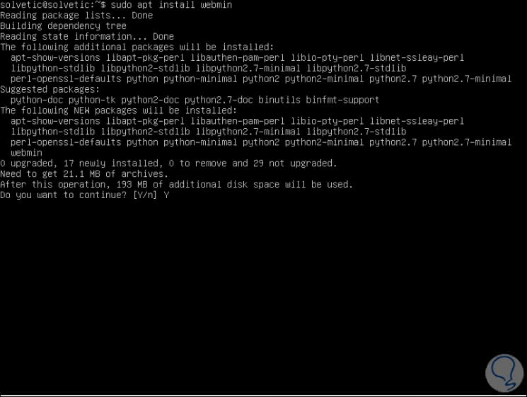 install webmin on ubuntu server