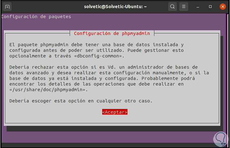 phpmyadmin install in ubuntu 20.04