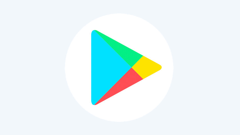 Google Play Store logo.