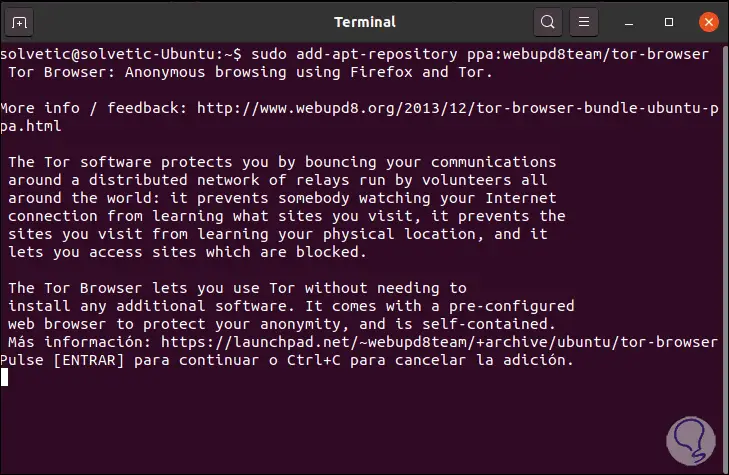 tor download through command line