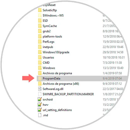 programdata in windows 10