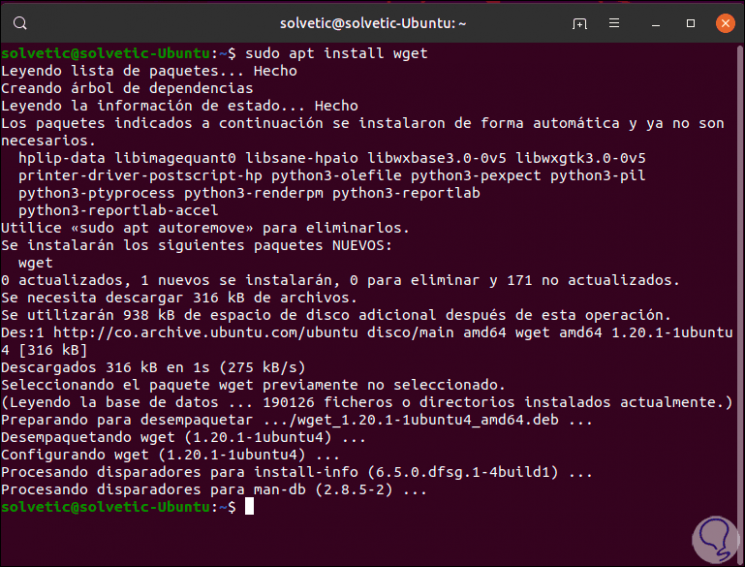 install wget linux
