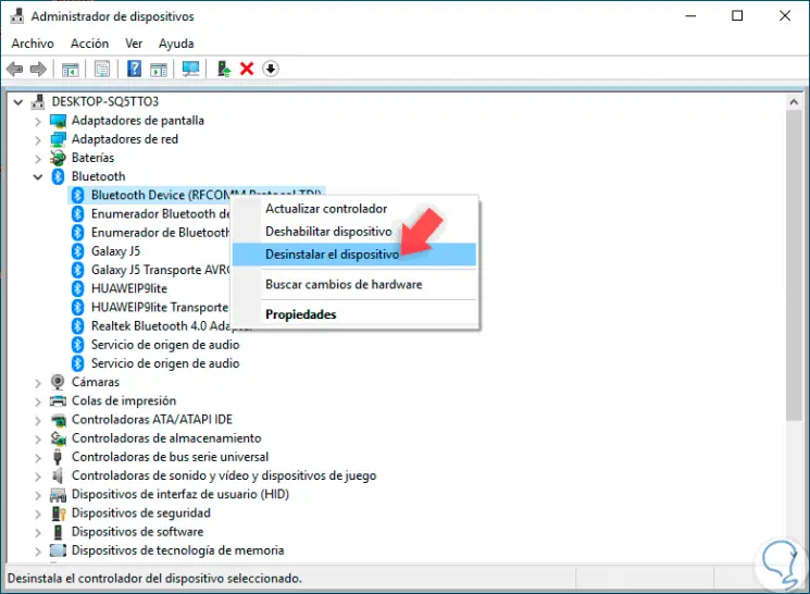 how to uninstall bluetooth driver windows 10
