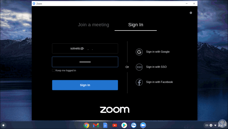 how to set up a zoom meeting on a chromebook