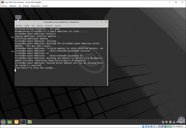 linux mint download virtualbox