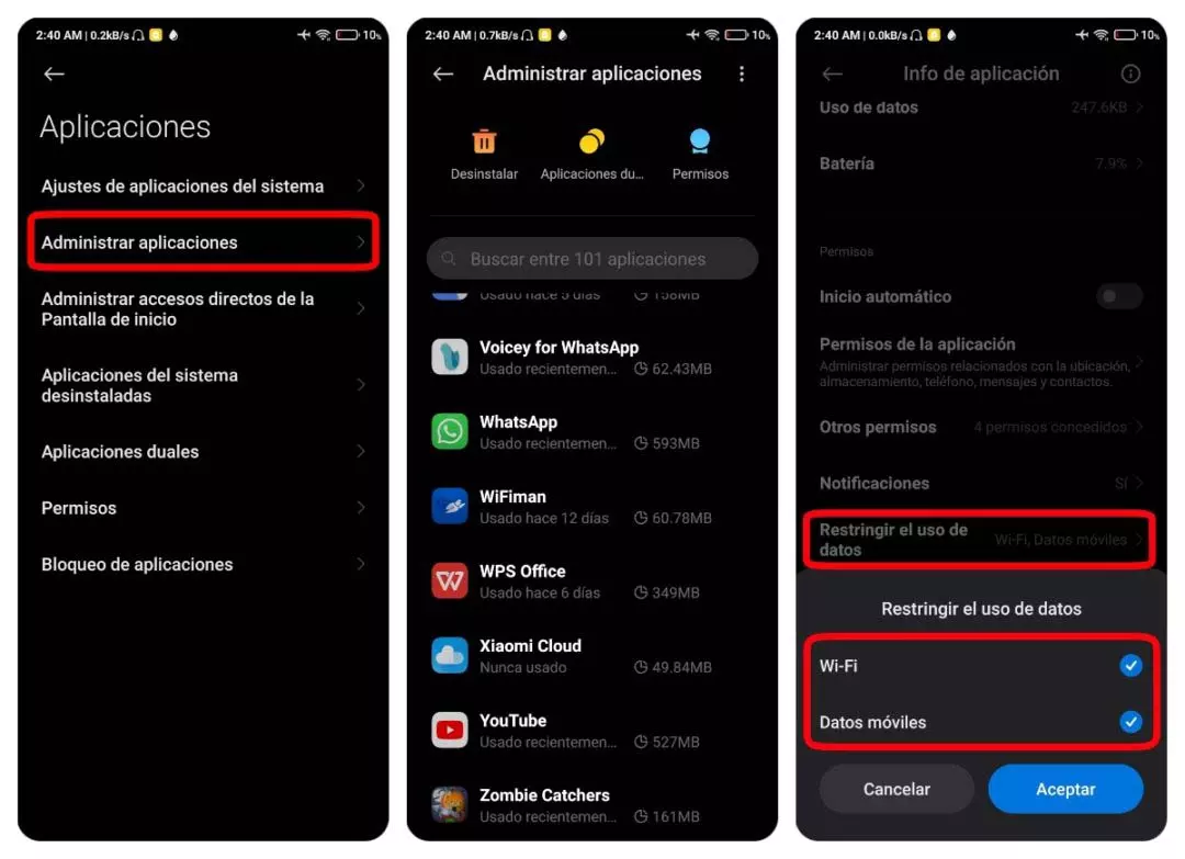 apps do not connect xiaomi