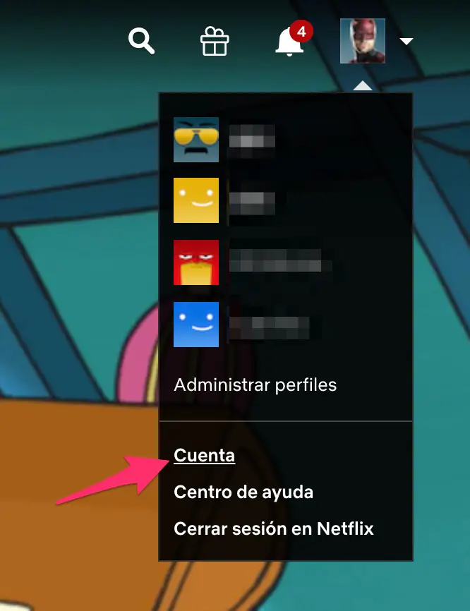 Editing a Netflix profile