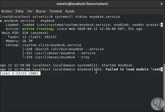 Anydesk ubuntu 20.04 terminal