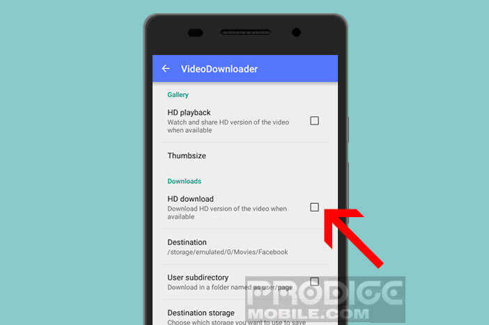 download facebook video to android