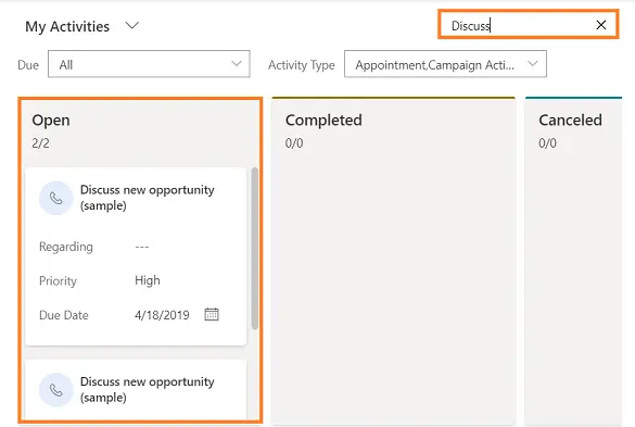 How to use Kanban views in Dynamics 365 -