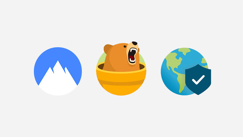 VPN provider icons.