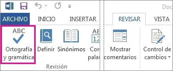 The command to check spelling and grammar