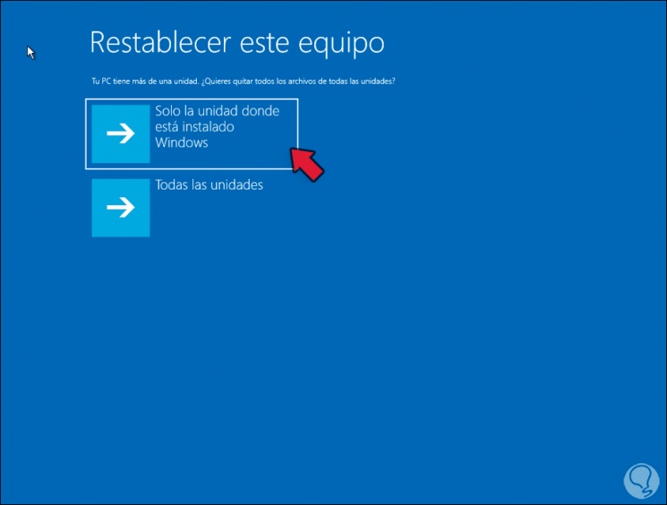 factory reset windows 10 without password