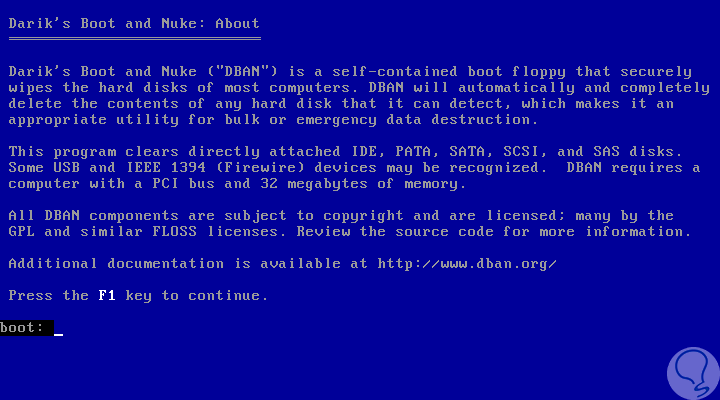 Darik's Boot and Nuke. Press any Key to Boot from floppy. DBAN. Бан компьютера