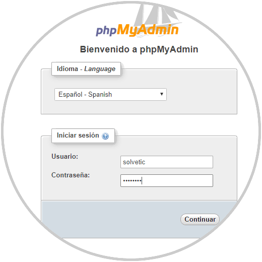 debian 9 phpmyadmin password
