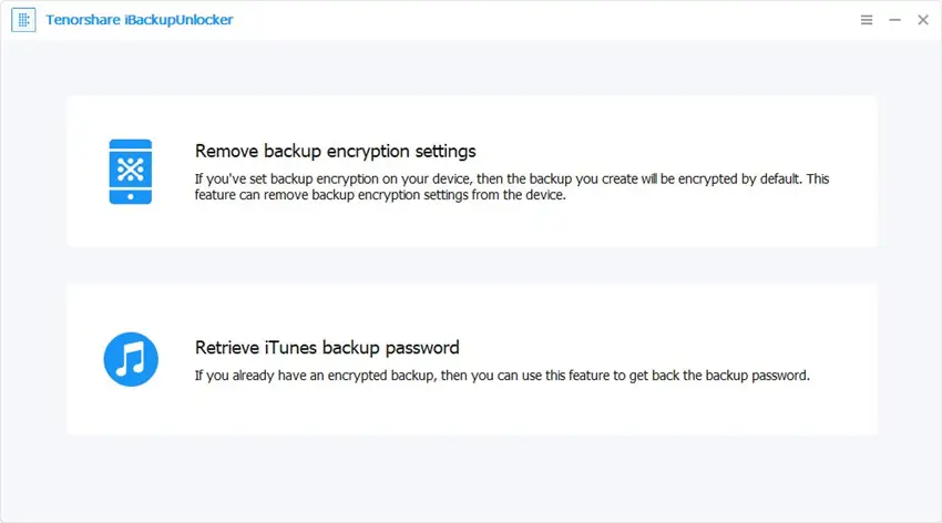 import encrypted iTunes backup