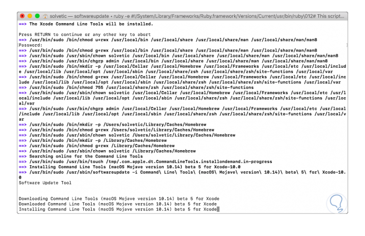Mac os mojave install command line tools