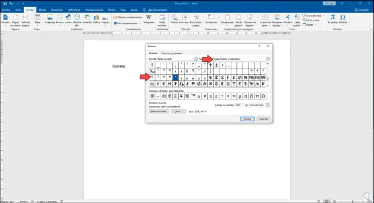 how can i activate subscript and superscript in word