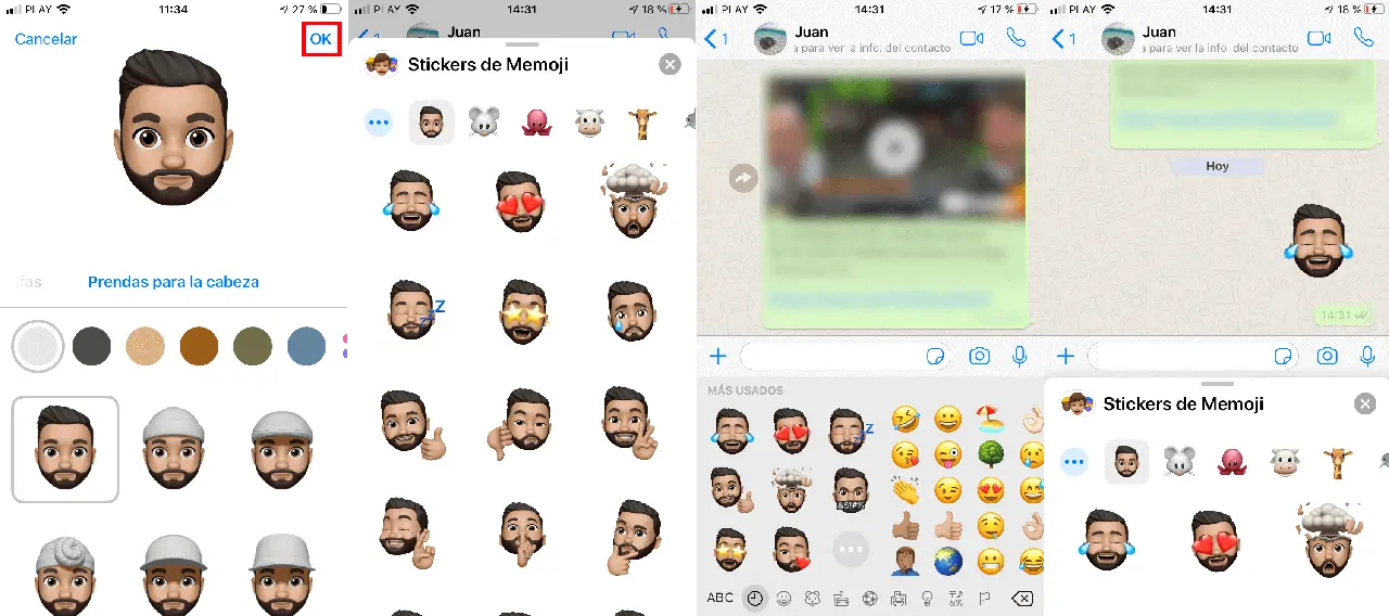How to create and use emoticons with your face (Android and iPhone)