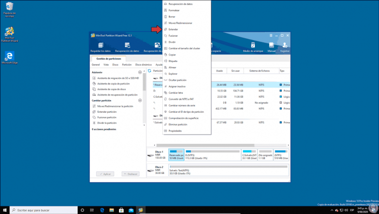 increase system reserved partition windows 10
