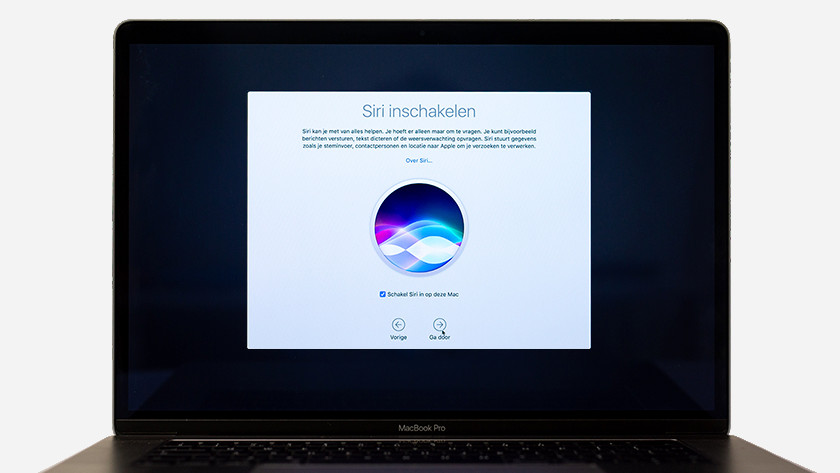 Turn on Siri on a MacBook