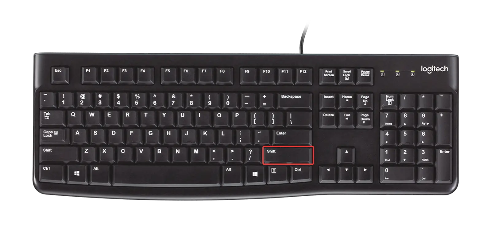 Press Shift Unlock a keyboard