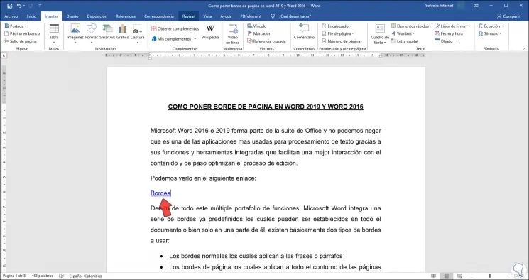 How to create Hyperlink Word 2019 - TechnoWikis.com