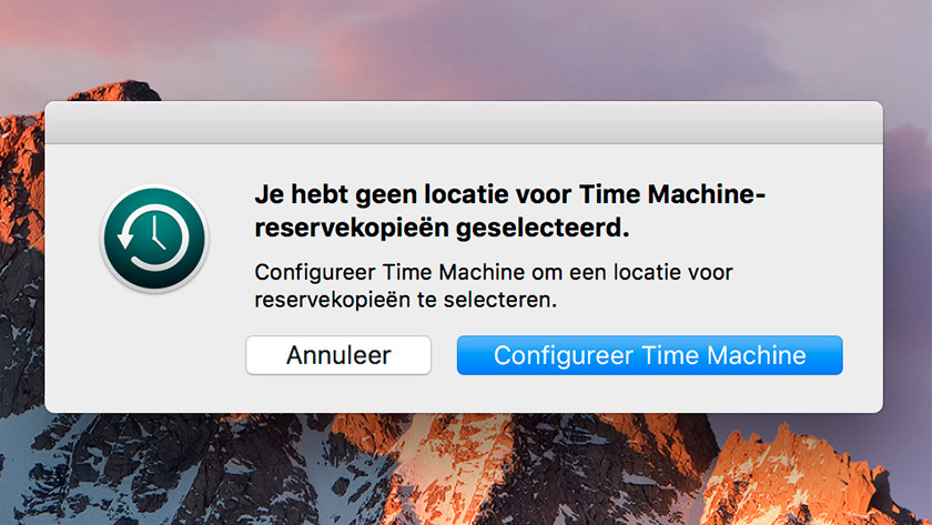 Configure Apple Time Machine