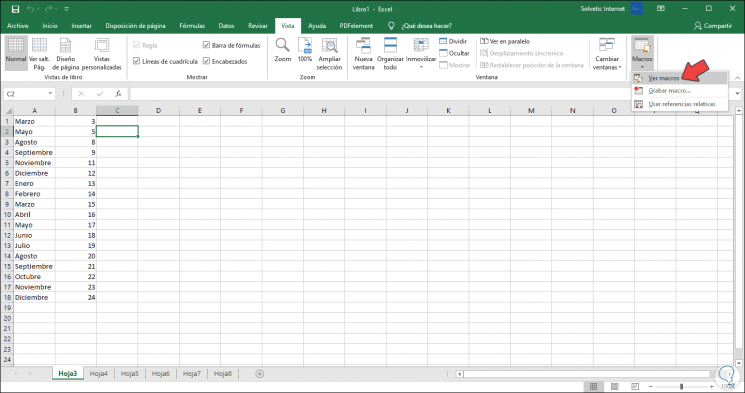 cannot unhide left rows in excel 2011 mac