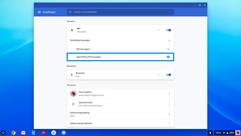 Add OpenVPN / L2TP on Chrome OS.